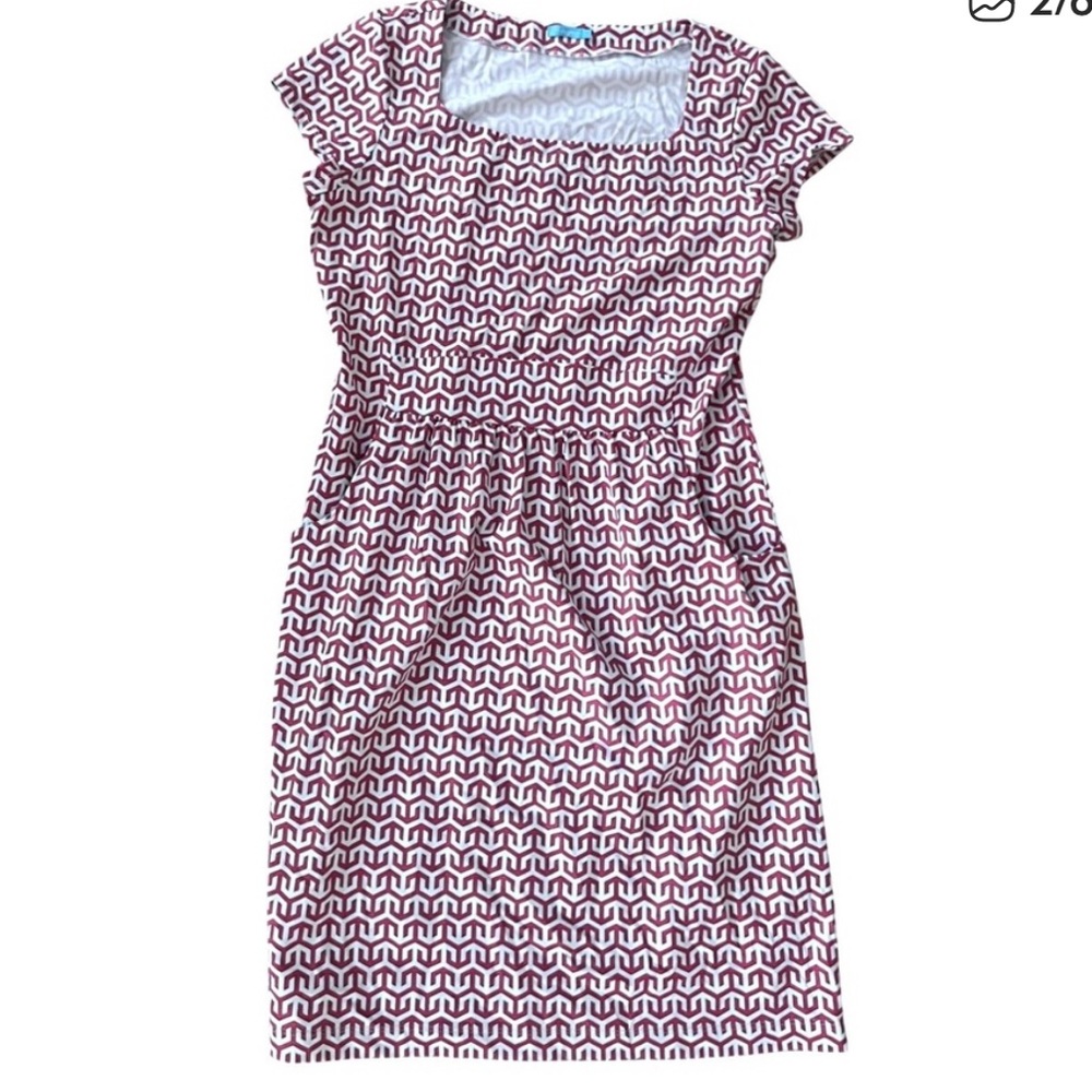 J MCLAUGHLIN Women emma dress geometric Pocket short sz. Medium